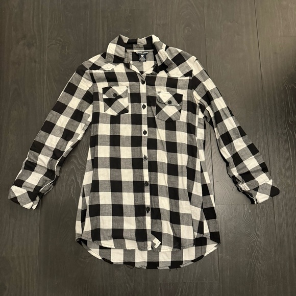 Teenie Weenie - Black and White Checkered Button Up - Picture 1 of 6